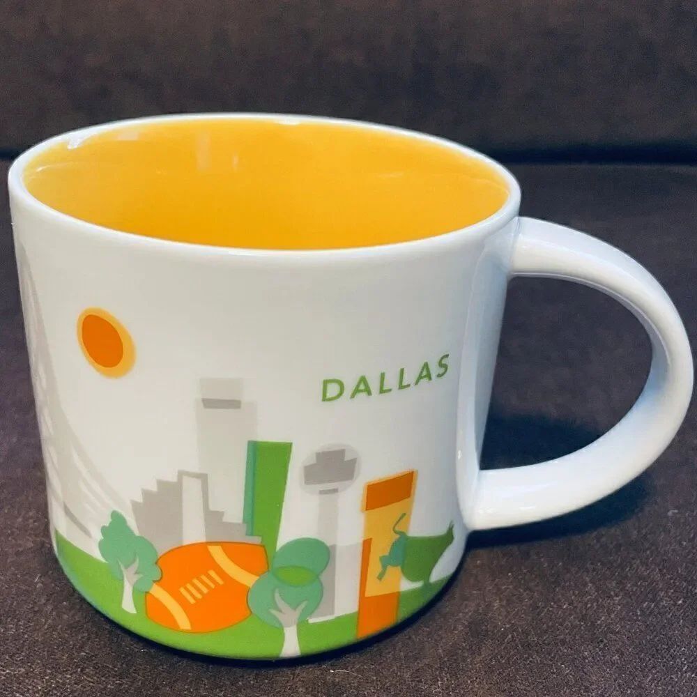 NEW Starbucks You Are Here Mug Collectible Dallas Texas Coffee Tea Cup Mug 2014